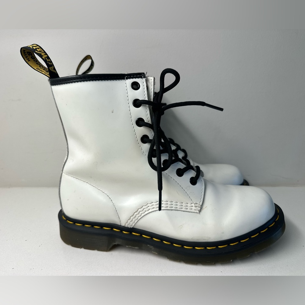 Dr Martens 1460 Pascal Max Womens Size EU 41 US 9 Platform Leather Boots White